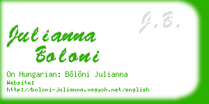 julianna boloni business card