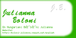 julianna boloni business card